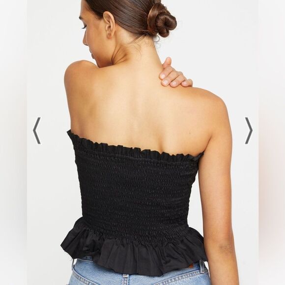 Mikoh Mariana Crop Smocked Top Size 1 US Small - Picture 3 of 7